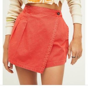 Free people Issa Skort orange/red size 2